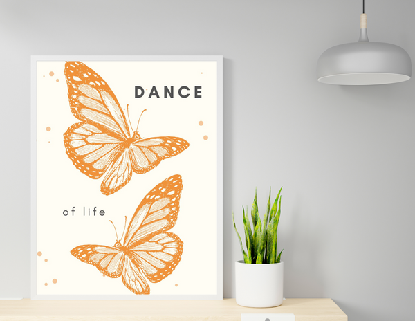 8x10 Printable Monarch Butterfly Wall Art by Jeanetta Richardson