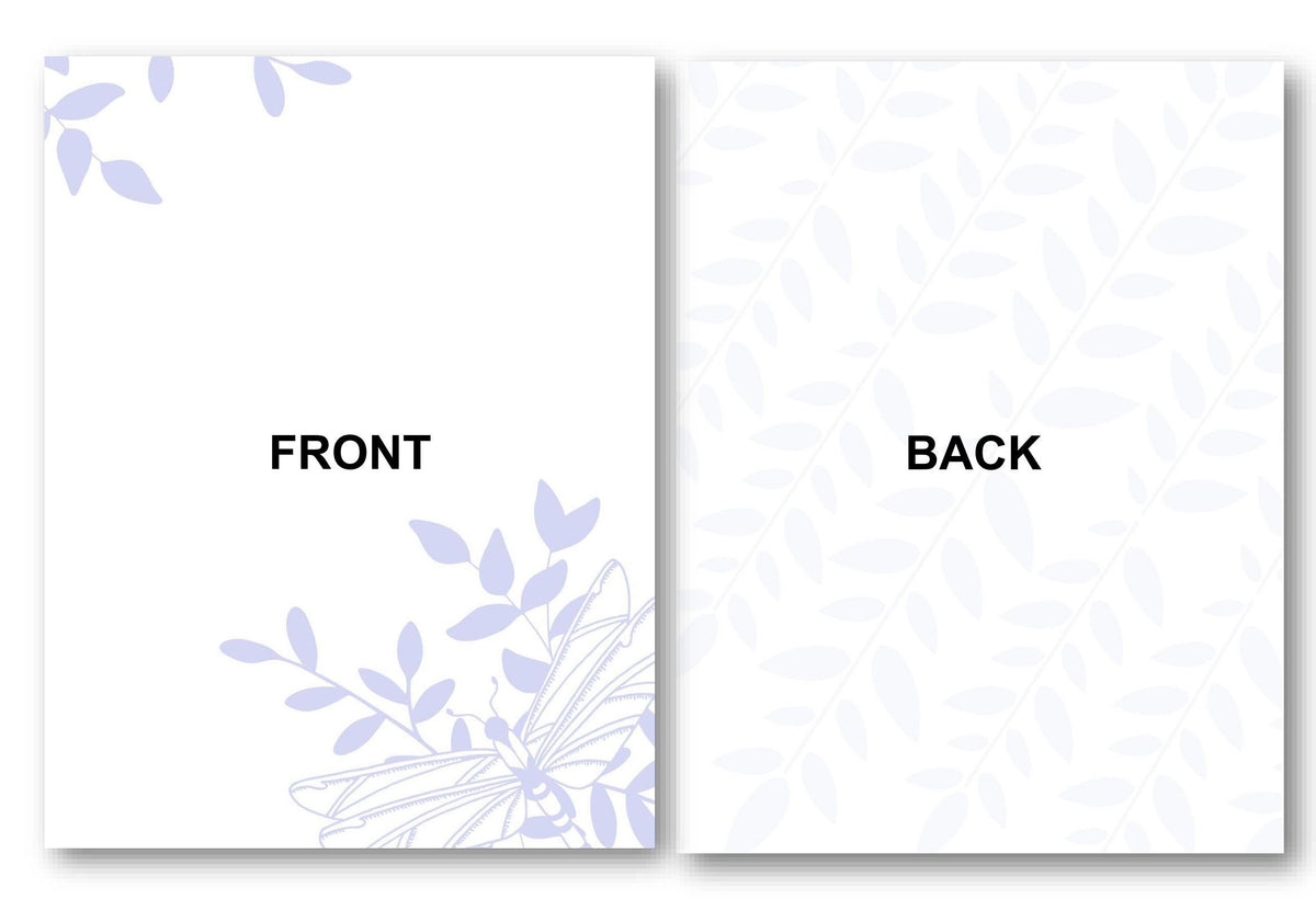 Printable Lavender Butterfly Stationery Paper (Set of 5) by Jeanetta R ...