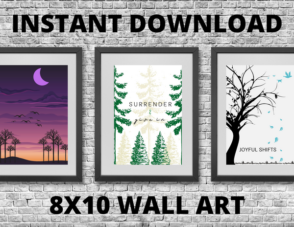 8x10 Printable Winter Foliage Wall Art for Framing by Jeanetta Richardson