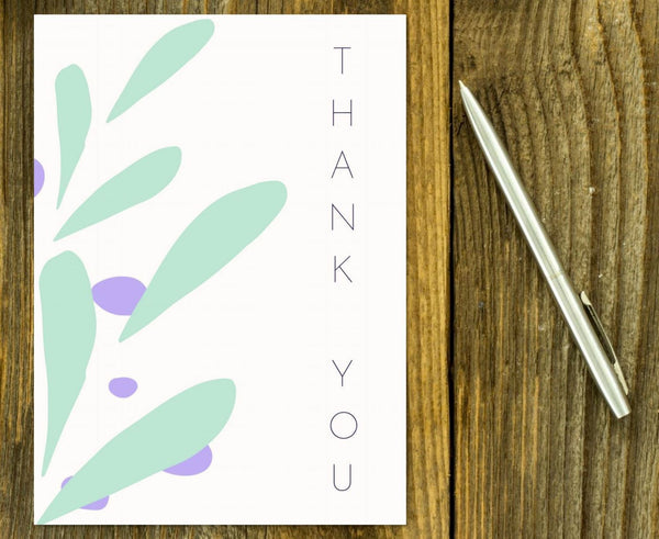 Printable Falling Leaves Thank You Card by Jeanetta Richardson