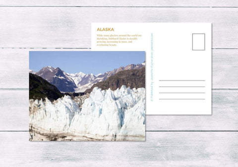 Alaska mountain range postcard
