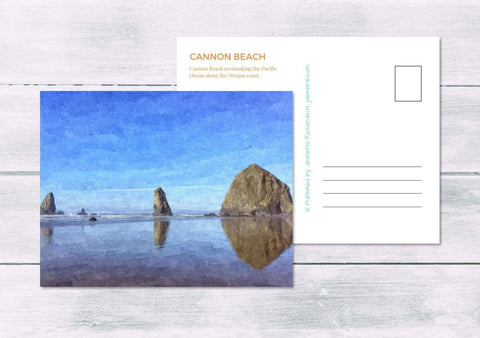 Printable Cannon Beach Postcard