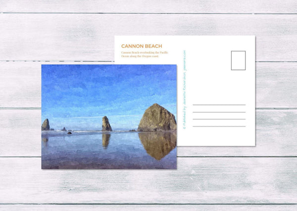 Cannon Beach Postcards (Set of 5) by Jeanetta Richardson | Postcard Set | Postcard Pack | Oregon Coast | Travel Photography