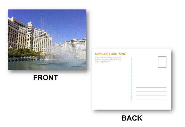 Nevada Postcards (Set of 5) by Jeanetta Richardson | Postcard Set | Postcard Pack | Las Vegas | Sin City | Travel Photography