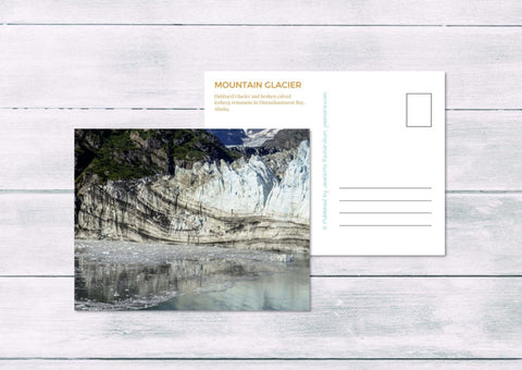 Alaska Postcards (Set of 5) by Jeanetta Richardson | Postcard Set | Postcard Pack | Mountain Glacier | Travel Photography