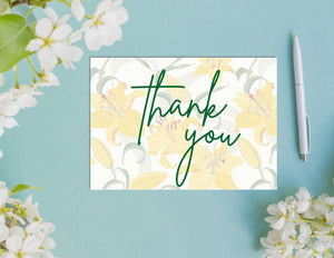 Printable Perennial Thank You Card 