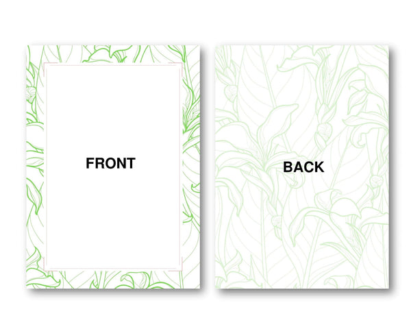 Stationery Paper Front and Back Display