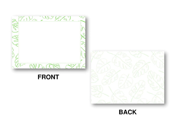 Notecard Front and Back Display