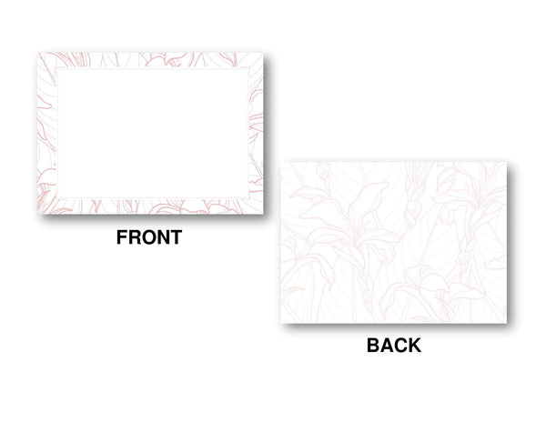 Notecard Stationery Front and Back