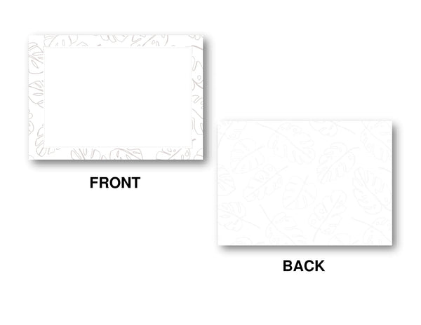 Notecard Stationery Front and Back Display