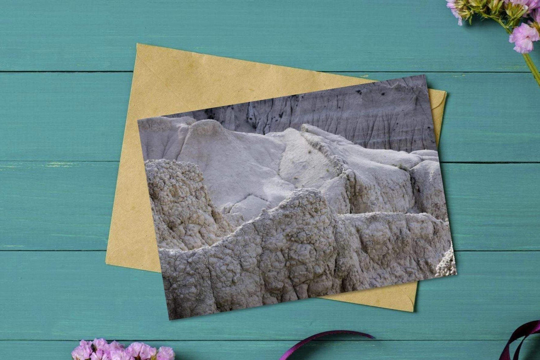 printable badlands of south dakota greeting card