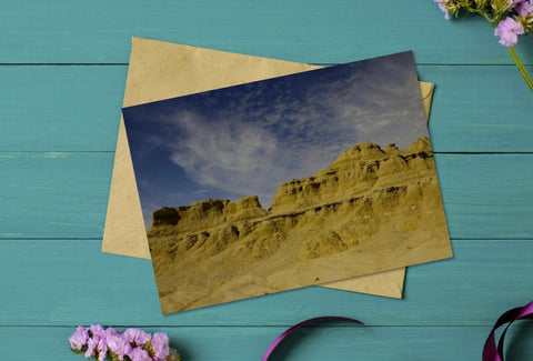 Printable Mountain Formation Greeting Card