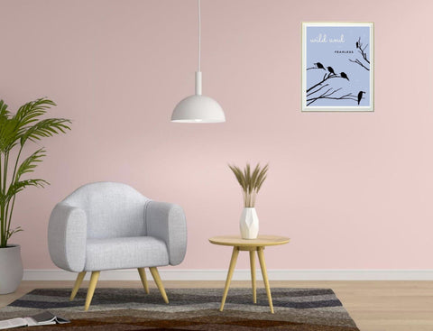5x7 Printable Grey Tree Birds Wall Art Print for Framing by Jeanetta Richardson