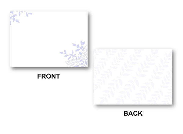 Notecard Stationery Front and Back Display