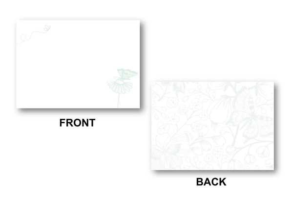 Notecard Stationery Front and Back Display