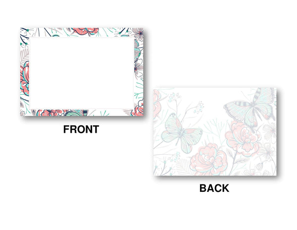 notecard front and back display